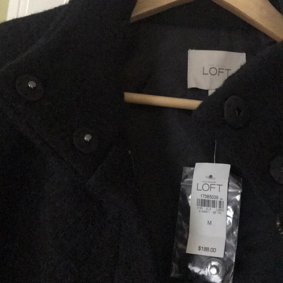 Loft Black Coat Size M - Picture 4 of 5